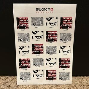 NEW Swatch Mickey Mouse by Keith Haring Stickers
